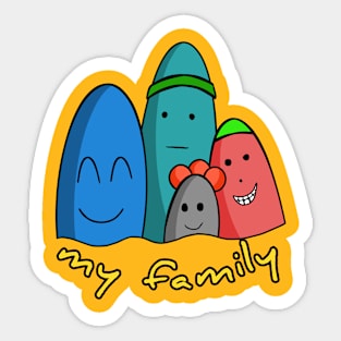 My family Sticker